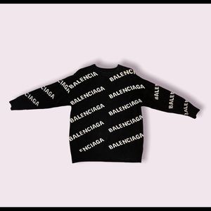 Balanciaga Logo Black Sweater